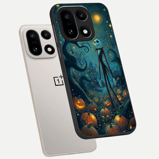  Pumpkin Moonlight Tale phone case For Oneplus 15 showing premium glass back cover with detailed artwork