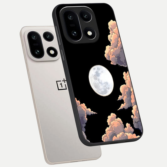  Shade Cloud Moon phone case For Oneplus 15 showing premium glass back cover with detailed artwork