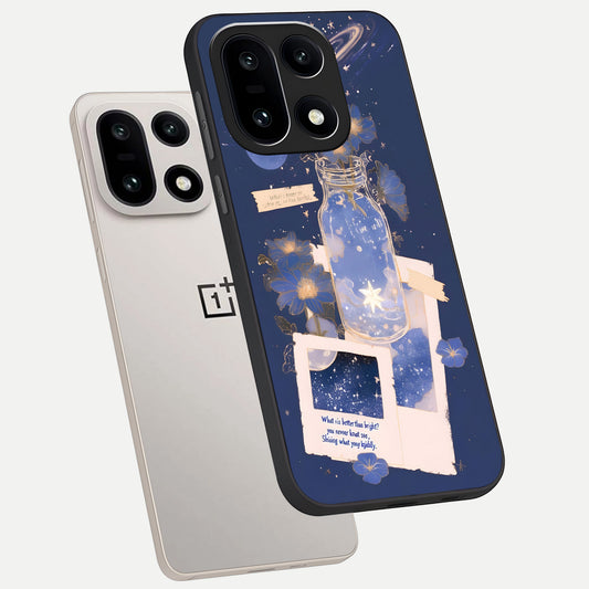  Starlit Cosmic Jar phone case For Oneplus 15 showing premium glass back cover with detailed artwork