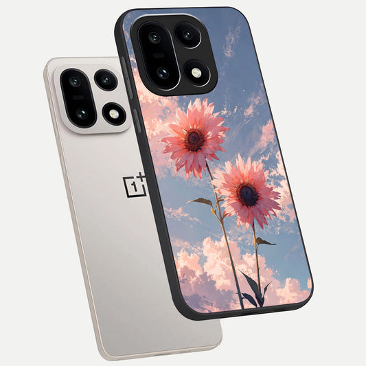 Sun Moon Balance phone case For Oneplus 15 showing premium glass back cover with detailed artwork