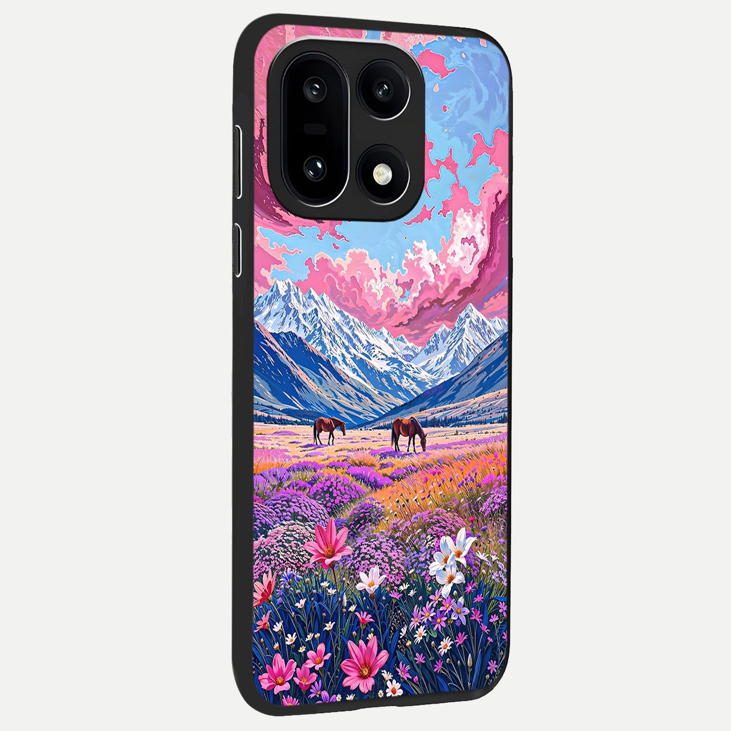  Blossom Valley Dream back cover For Oneplus 15 slim fit glass case with vibrant aesthetic design