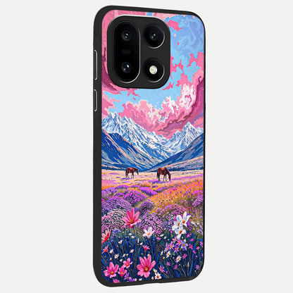  Blossom Valley Dream back cover For Oneplus 15 slim fit glass case with vibrant aesthetic design