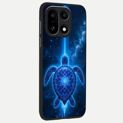  Blue Galaxy Turtle back cover For Oneplus 15 slim fit glass case with vibrant aesthetic design