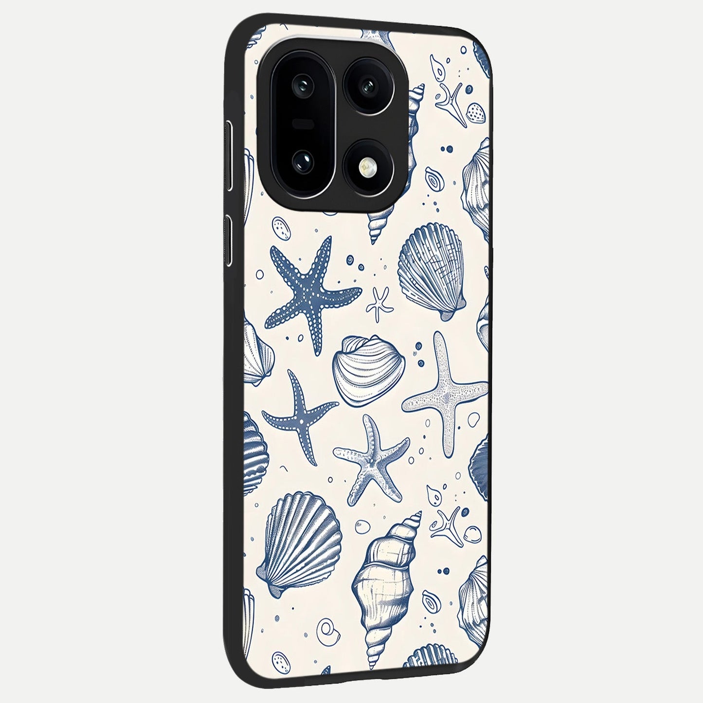  Blue Ocean Outline back cover For Oneplus 15 slim fit glass case with vibrant aesthetic design