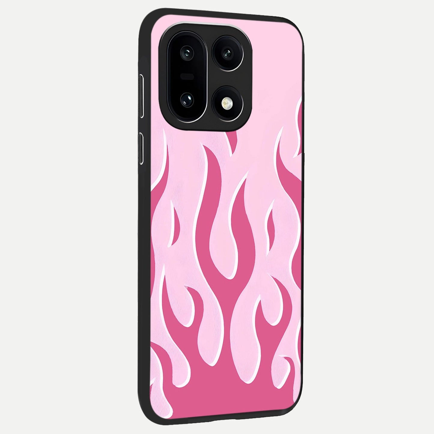  Blush Flame Energy back cover For Oneplus 15 slim fit glass case with vibrant aesthetic design