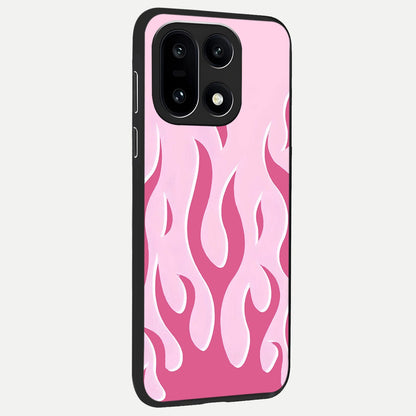  Blush Flame Energy back cover For Oneplus 15 slim fit glass case with vibrant aesthetic design