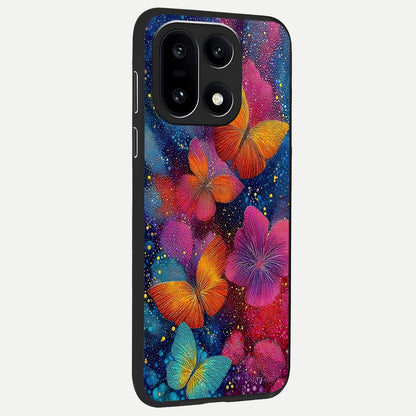  Butterfly Dream Mist back cover For Oneplus 15 slim fit glass case with vibrant aesthetic design