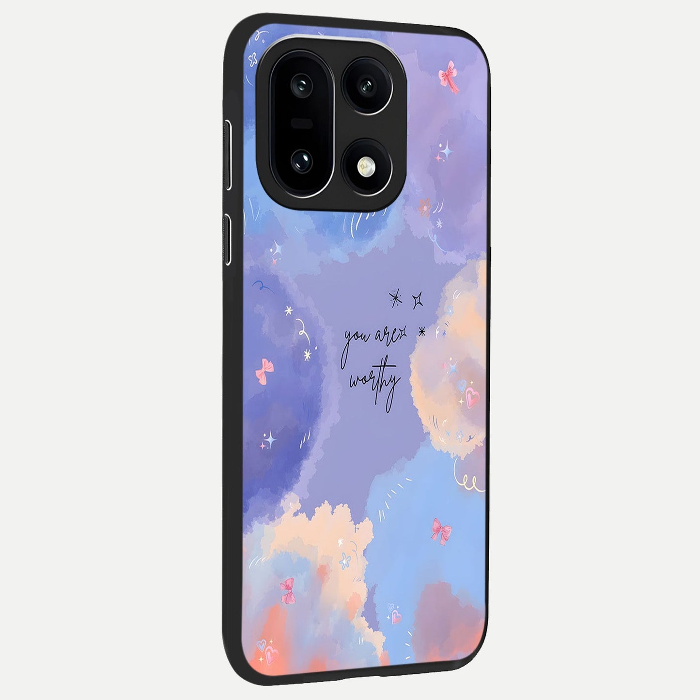  Celestial Cloud Magic back cover For Oneplus 15 slim fit glass case with vibrant aesthetic design