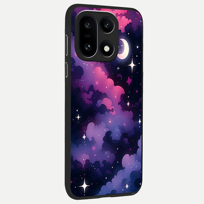  Celestial Moon Magic back cover For Oneplus 15 slim fit glass case with vibrant aesthetic design