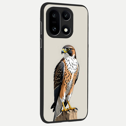 Clever Eagle back cover For Oneplus 15 slim fit glass case with vibrant aesthetic design