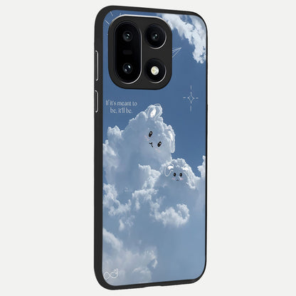  Cloud Bunny Dreams back cover For Oneplus 15 slim fit glass case with vibrant aesthetic design
