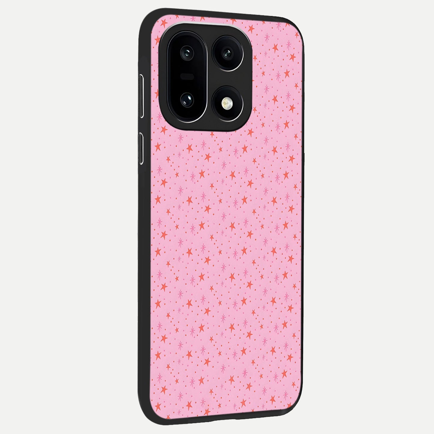  Cosmic Pink Sparkle back cover For Oneplus 15 slim fit glass case with vibrant aesthetic design