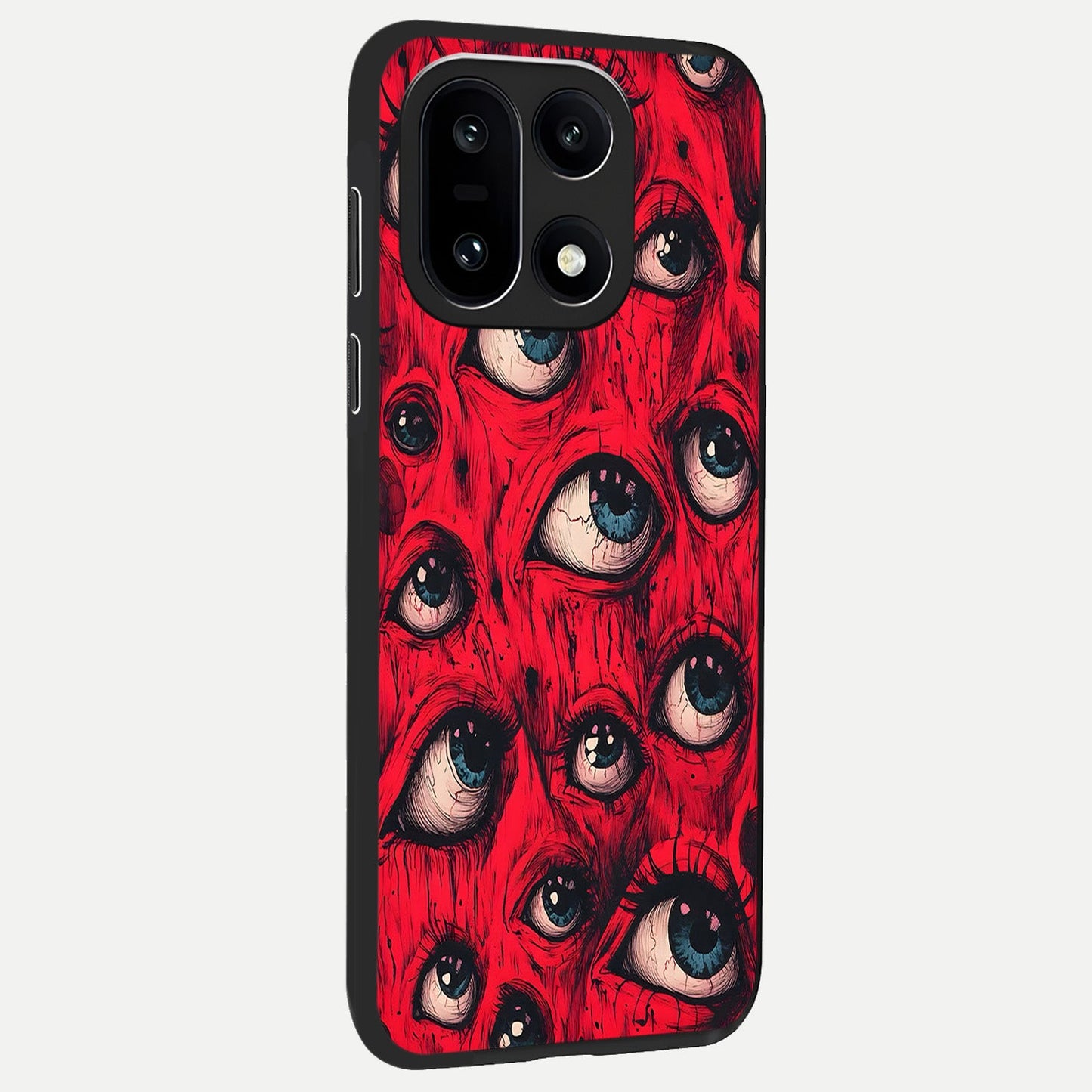  Crimson Watch Eyes back cover For Oneplus 15 slim fit glass case with vibrant aesthetic design