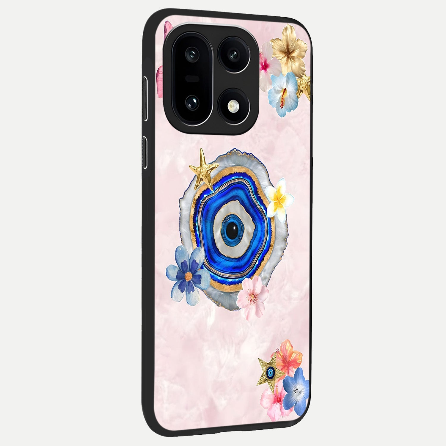  Divine Aura Bloom back cover For Oneplus 15 slim fit glass case with vibrant aesthetic design