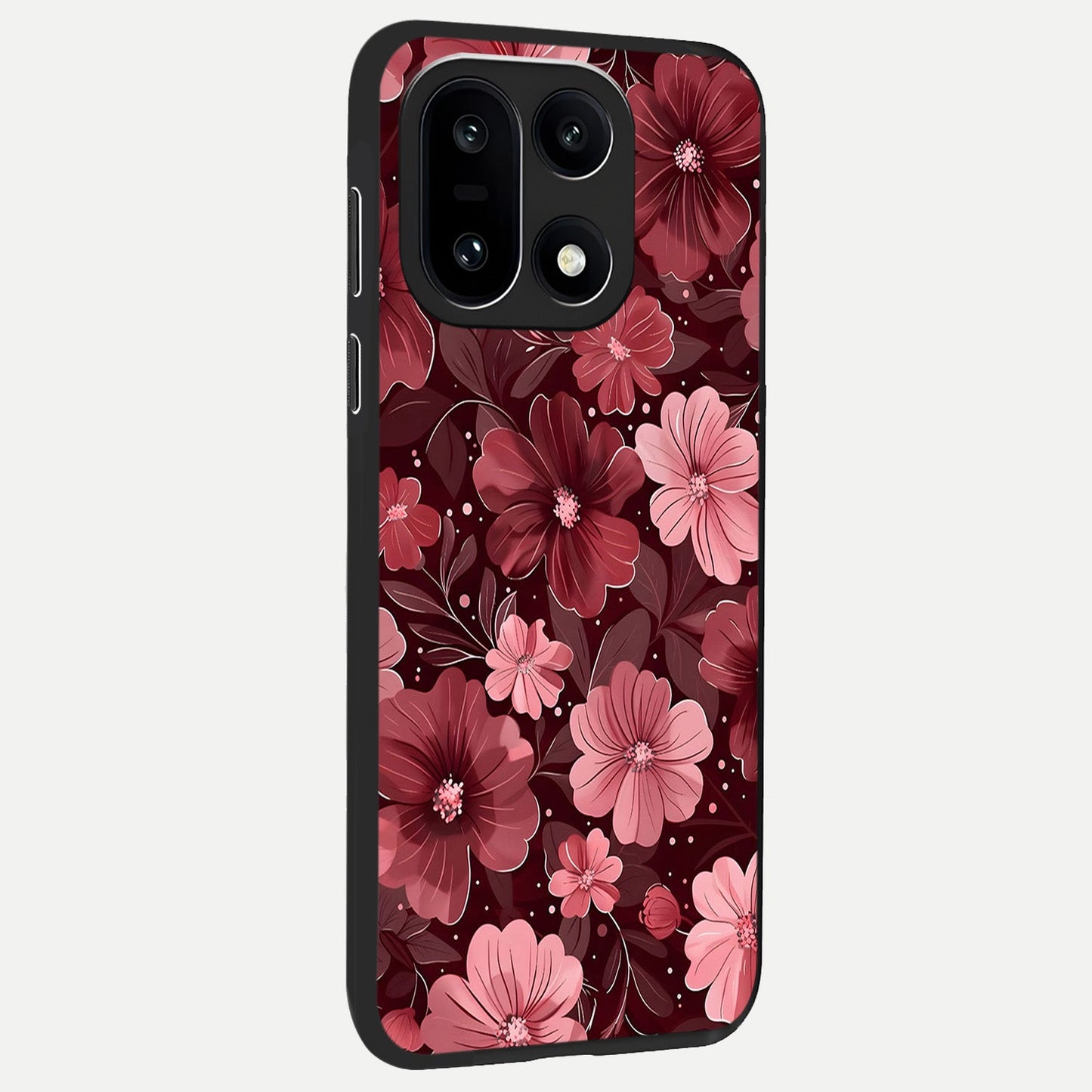  Flower Blush Bloom back cover For Oneplus 15 slim fit glass case with vibrant aesthetic design