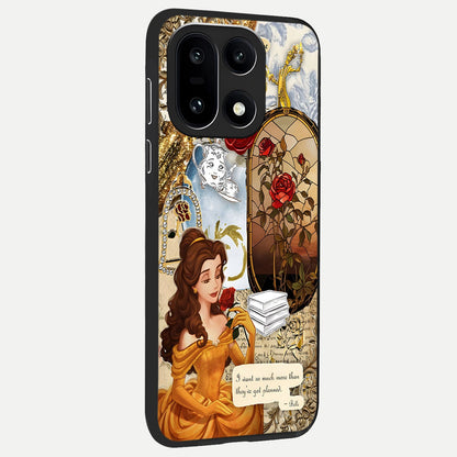  Golden Dream Belle back cover For Oneplus 15 slim fit glass case with vibrant aesthetic design