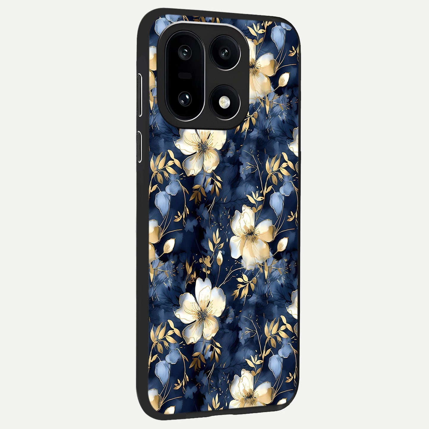  Golden Midnight Bloom back cover For Oneplus 15 slim fit glass case with vibrant aesthetic design