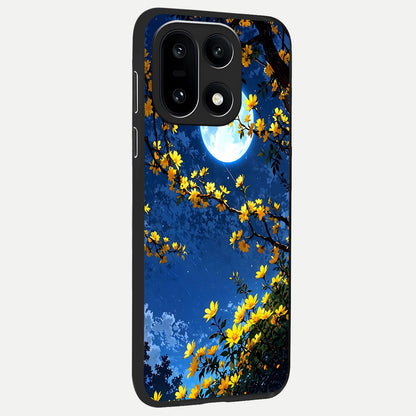  Golden Night Glow back cover For Oneplus 15 slim fit glass case with vibrant aesthetic design