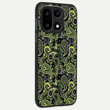  Green Lemon back cover For Oneplus 15 slim fit glass case with vibrant aesthetic design