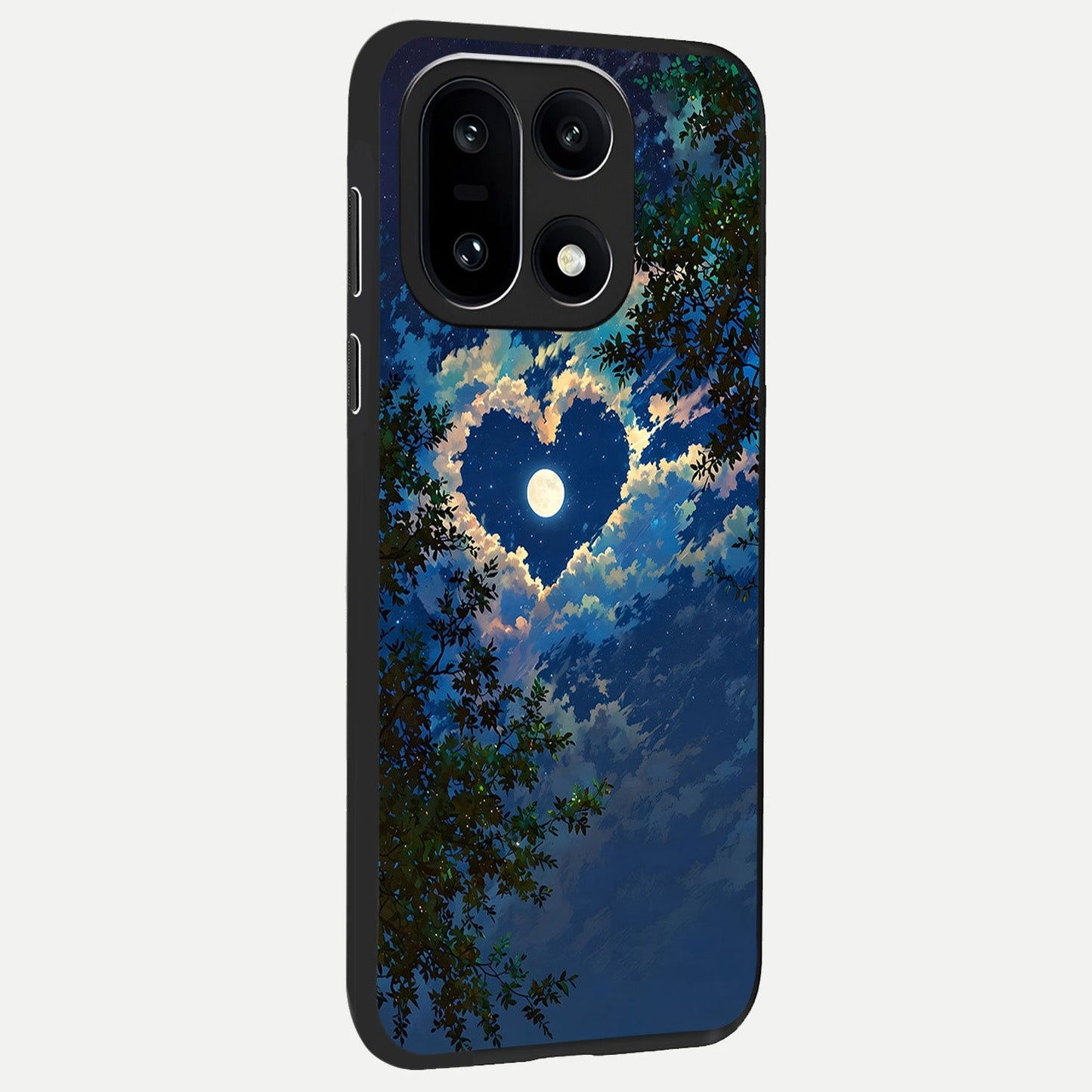  Heart With Moon Sky back cover For Oneplus 15 slim fit glass case with vibrant aesthetic design