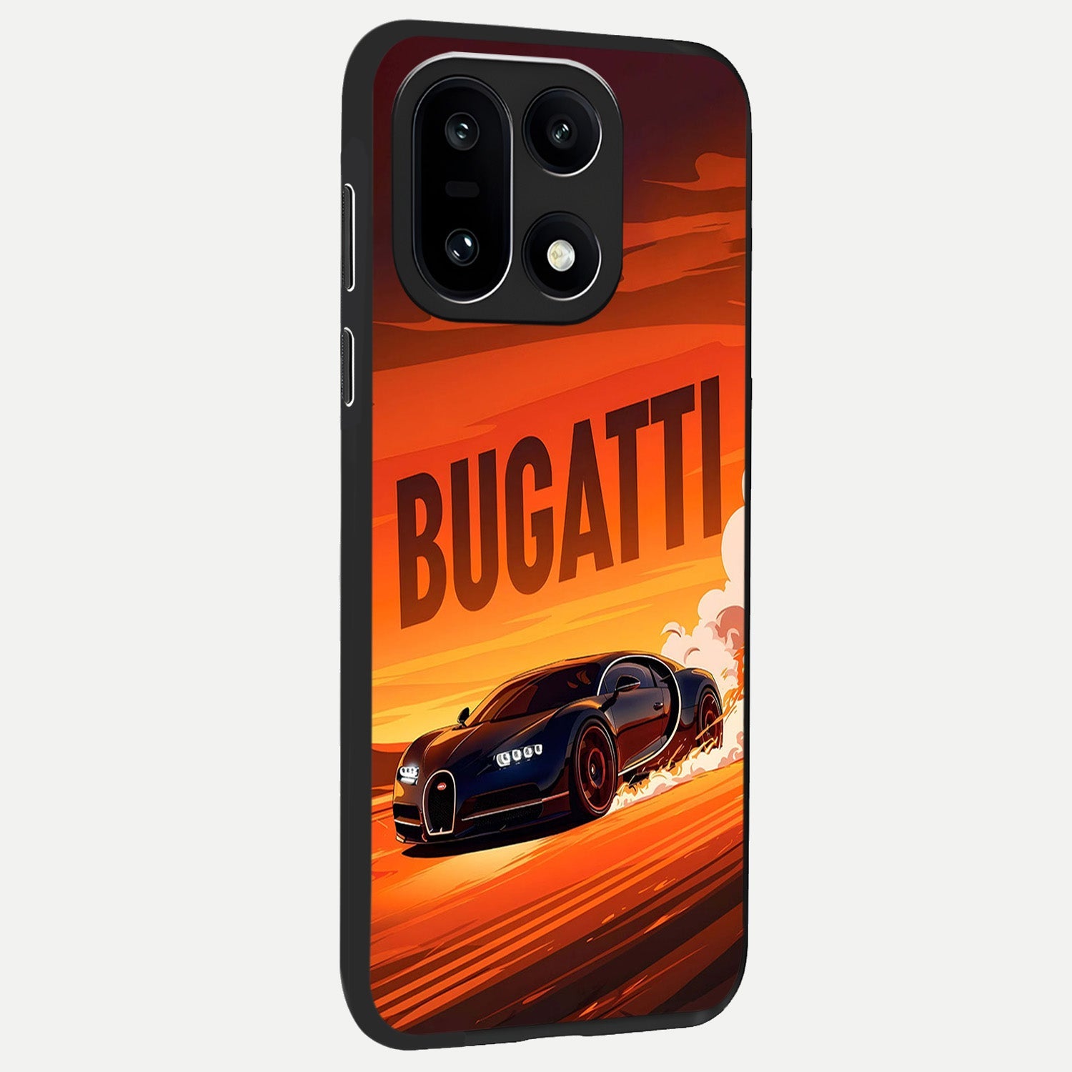  Inferno Bugatti Storm back cover For Oneplus 15 slim fit glass case with vibrant aesthetic design
