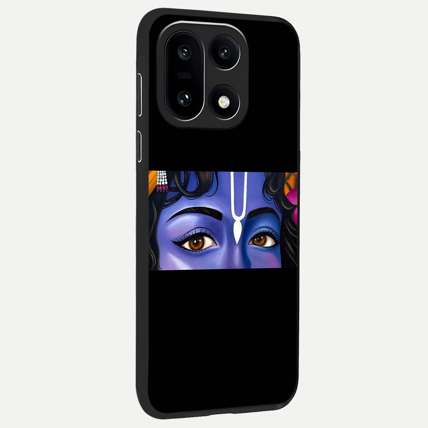  Krishna Eye back cover For Oneplus 15 slim fit glass case with vibrant aesthetic design