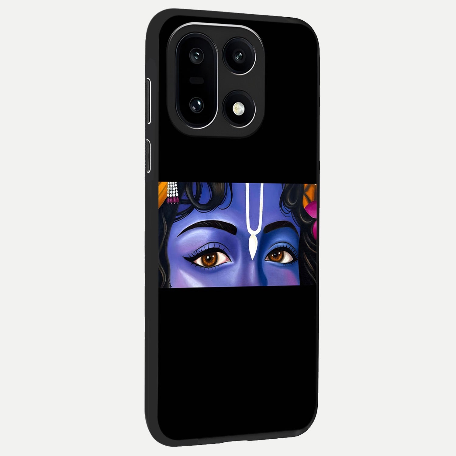  Krishna Eye back cover For Oneplus 15 slim fit glass case with vibrant aesthetic design