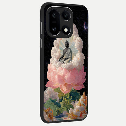  Lotus Divine Peace back cover For Oneplus 15 slim fit glass case with vibrant aesthetic design