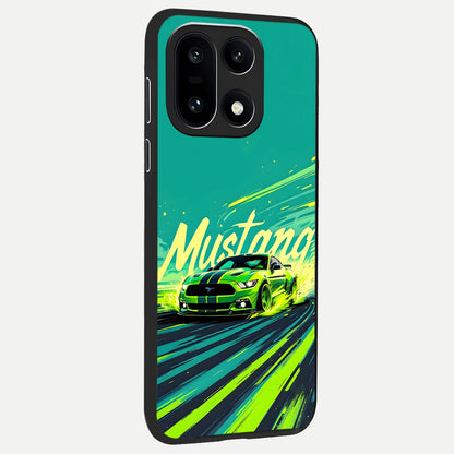  Mustang Bang back cover For Oneplus 15 slim fit glass case with vibrant aesthetic design