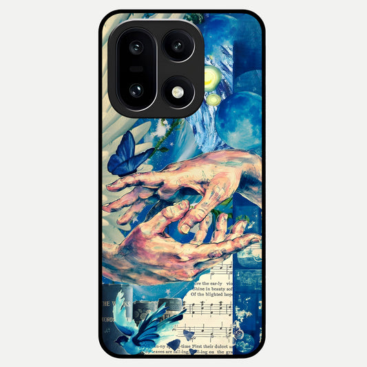 Aesthetic Divider Glass Case For Oneplus 15 back cover – full design glossy printed glass finish