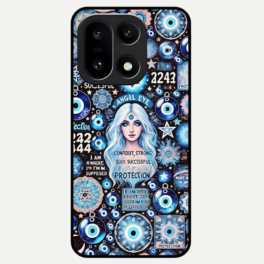  Angel Aura Shield Glass Case For Oneplus 15 back cover – full design glossy printed glass finish