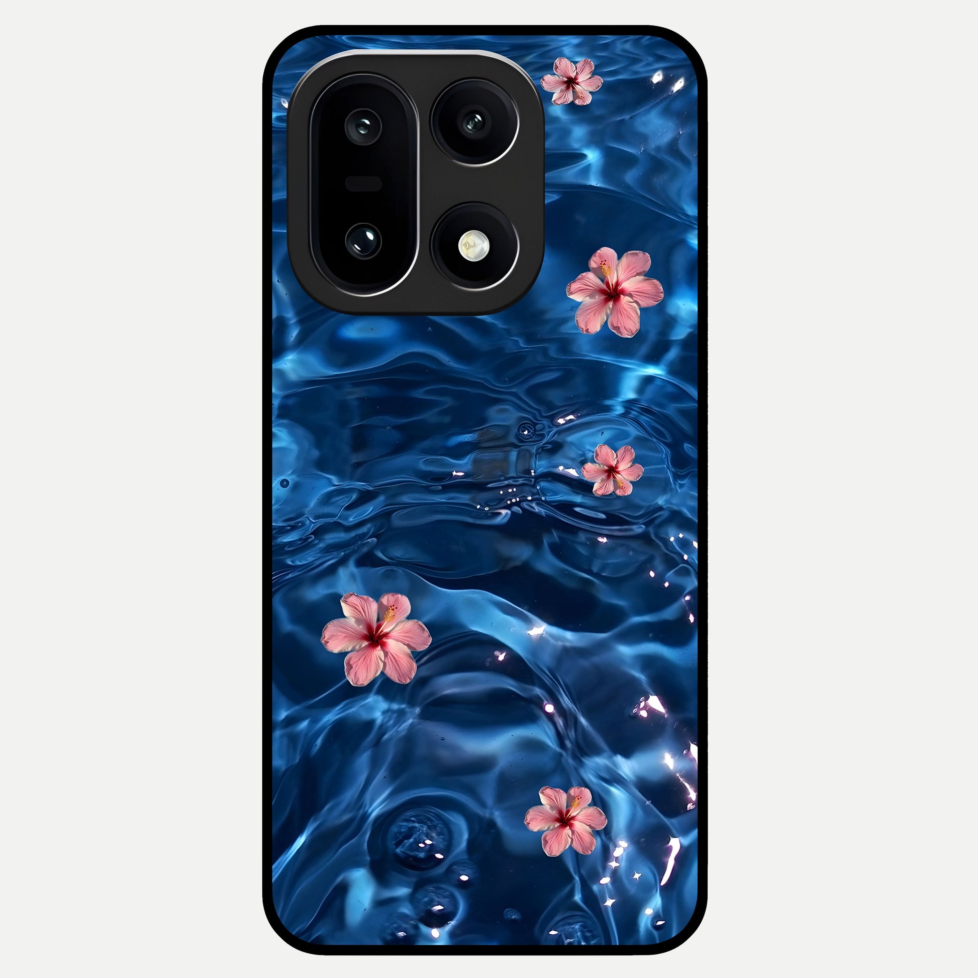  Bloom Thread Art Glass Case For Oneplus 15 back cover – full design glossy printed glass finish