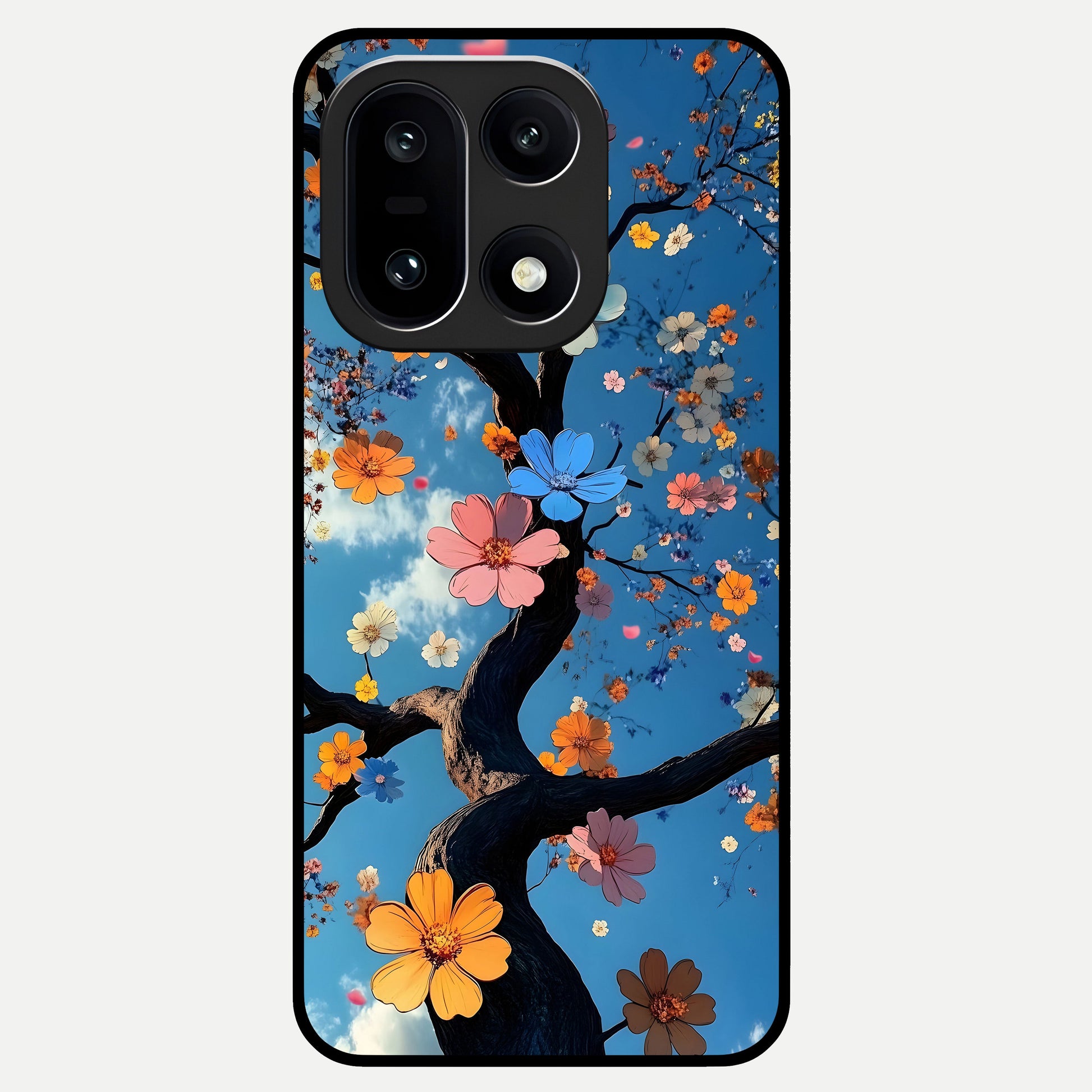  Blossom Dream Sky Glass Case For Oneplus 15 back cover – full design glossy printed glass finish