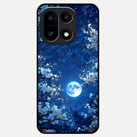  Blossom Moonlight Sky Glass Case For Oneplus 15 back cover – full design glossy printed glass finish
