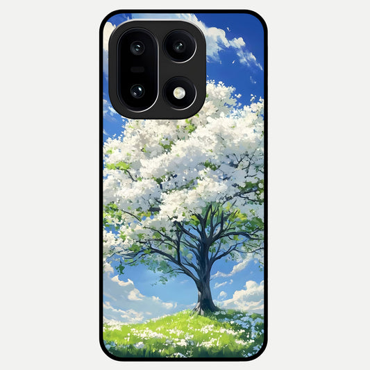  Blossom Sky Serenity Glass Case For Oneplus 15 back cover – full design glossy printed glass finish