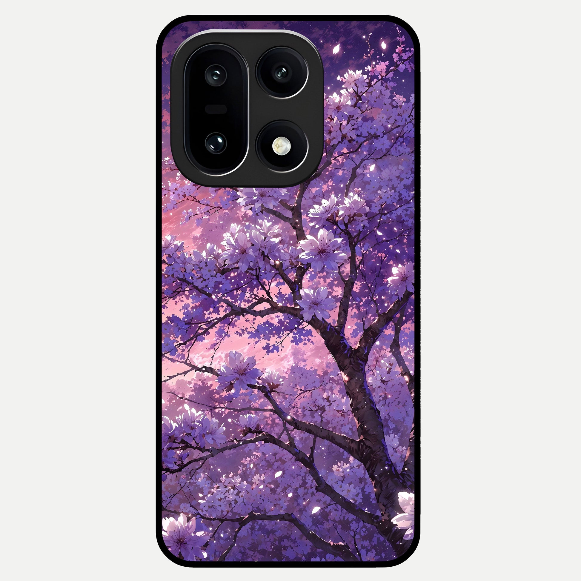  Blossom Tree Glass Case For Oneplus 15 back cover – full design glossy printed glass finish
