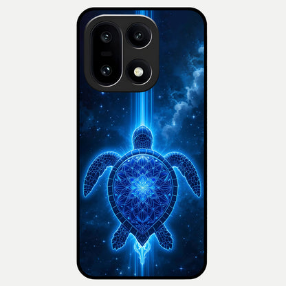  Blue Galaxy Turtle Glass Case For Oneplus 15 back cover – full design glossy printed glass finish
