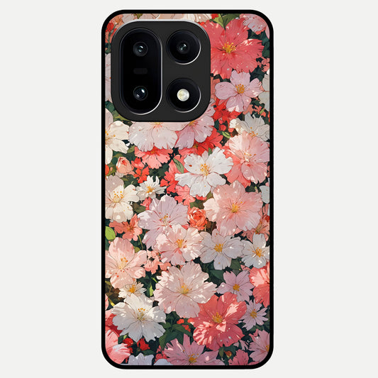  Blush Bloom Field Glass Case For Oneplus 15 back cover – full design glossy printed glass finish
