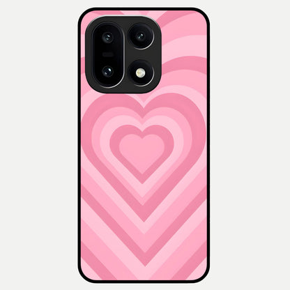  Blush Heart Waves Glass Case For Oneplus 15 back cover – full design glossy printed glass finish
