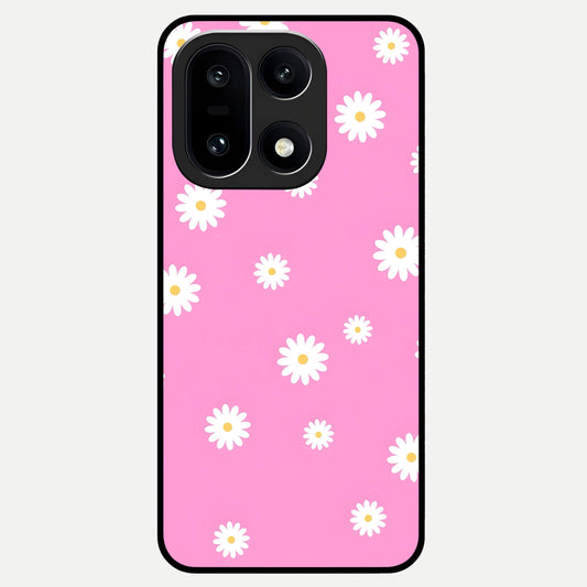  Bubblegum Daisy Pop Glass Case For Oneplus 15 back cover – full design glossy printed glass finish