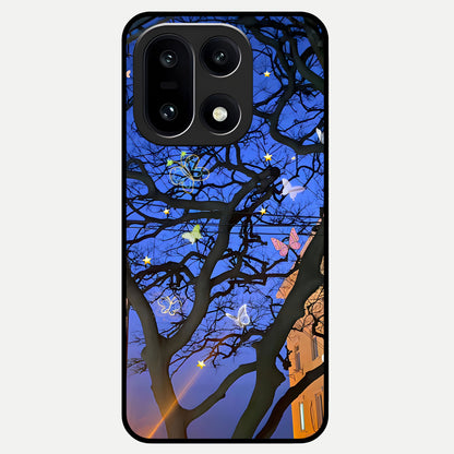  Butterfly Night Magic Glass Case For Oneplus 15 back cover – full design glossy printed glass finish