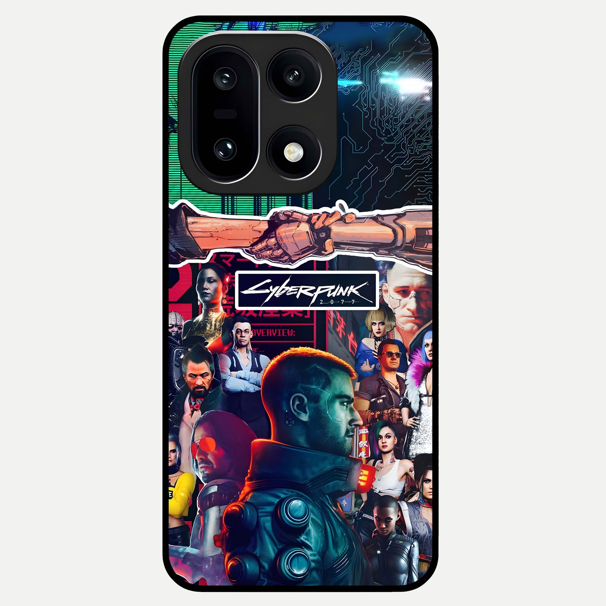  CYBERPUNK Legacy Glass Case For Oneplus 15 back cover – full design glossy printed glass finish