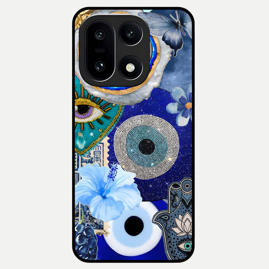  Celestial Blue Vision Glass Case For Oneplus 15 back cover – full design glossy printed glass finish
