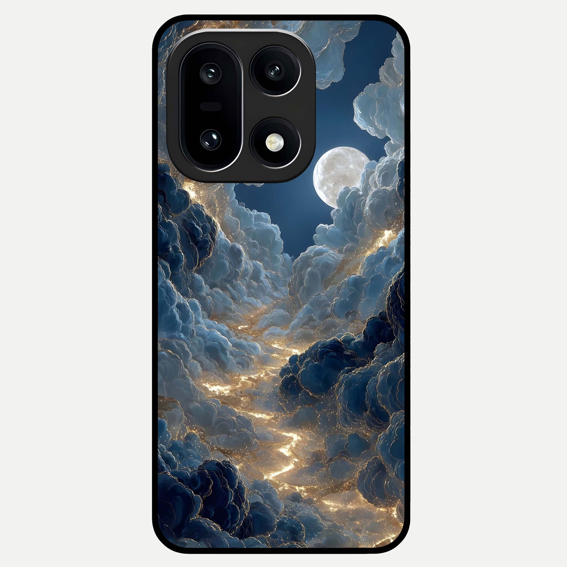  Celestial Cloud Road Glass Case For Oneplus 15 back cover – full design glossy printed glass finish