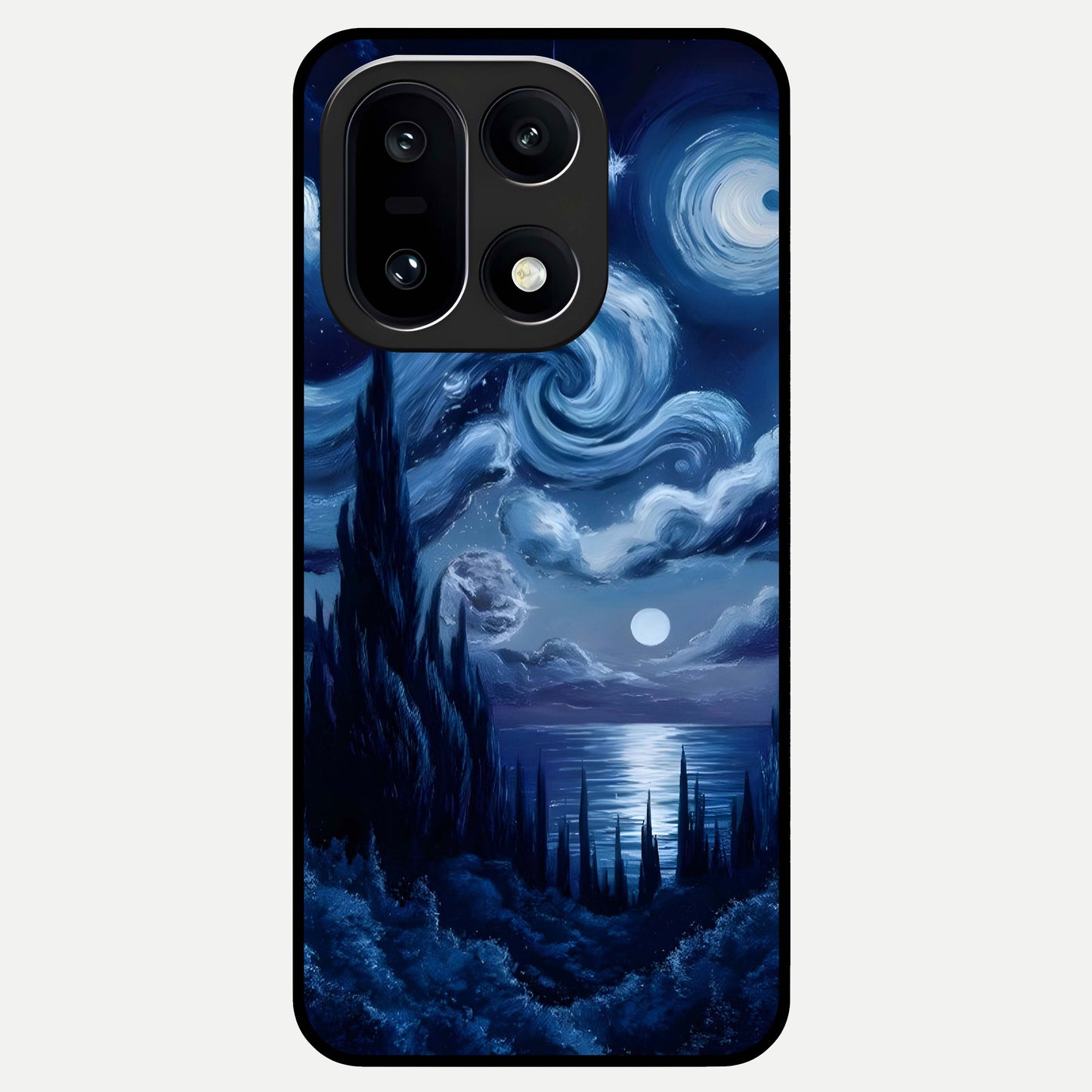  Celestial Dream Van Gogh Glass Case For Oneplus 15 back cover – full design glossy printed glass finish