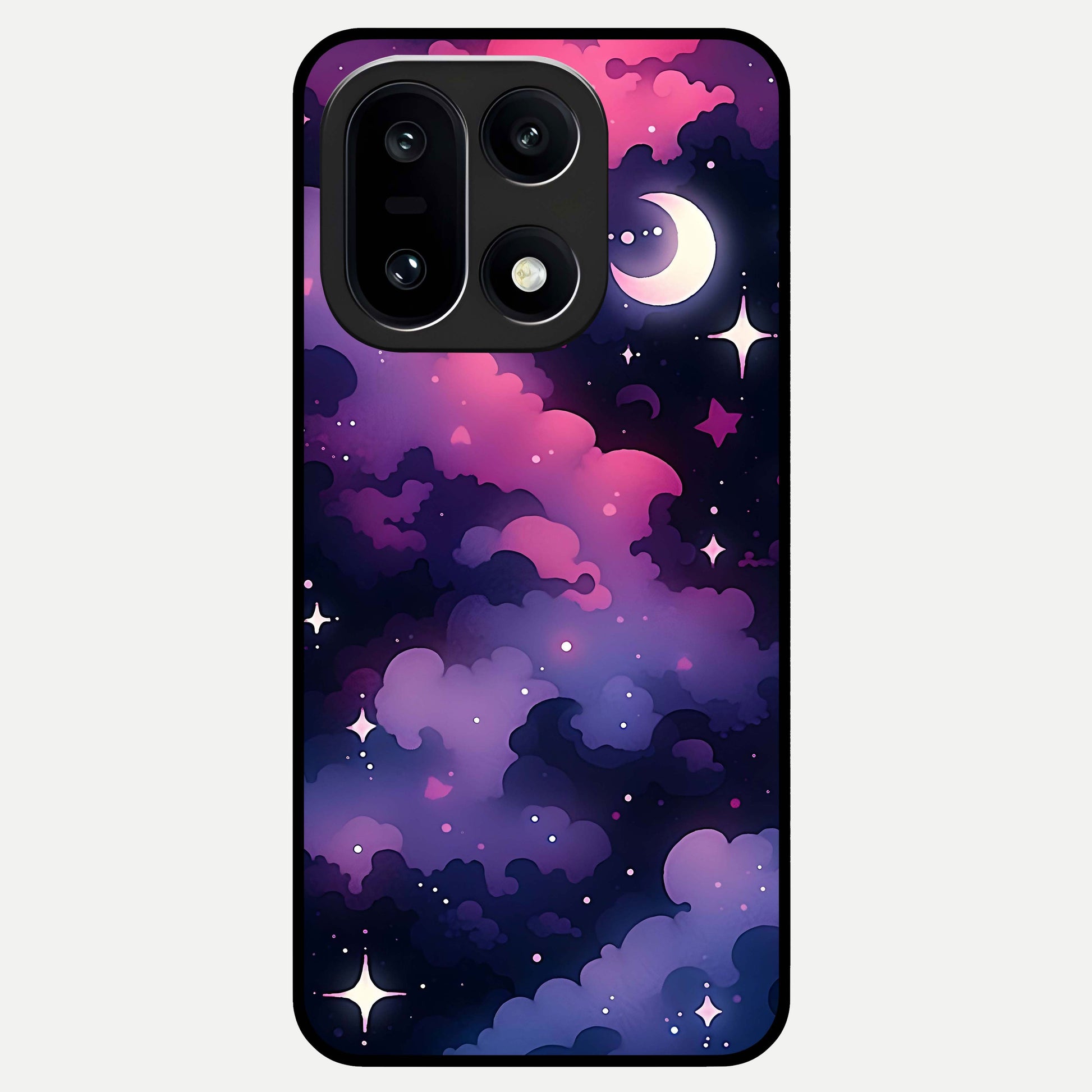  Celestial Moon Magic Glass Case For Oneplus 15 back cover – full design glossy printed glass finish