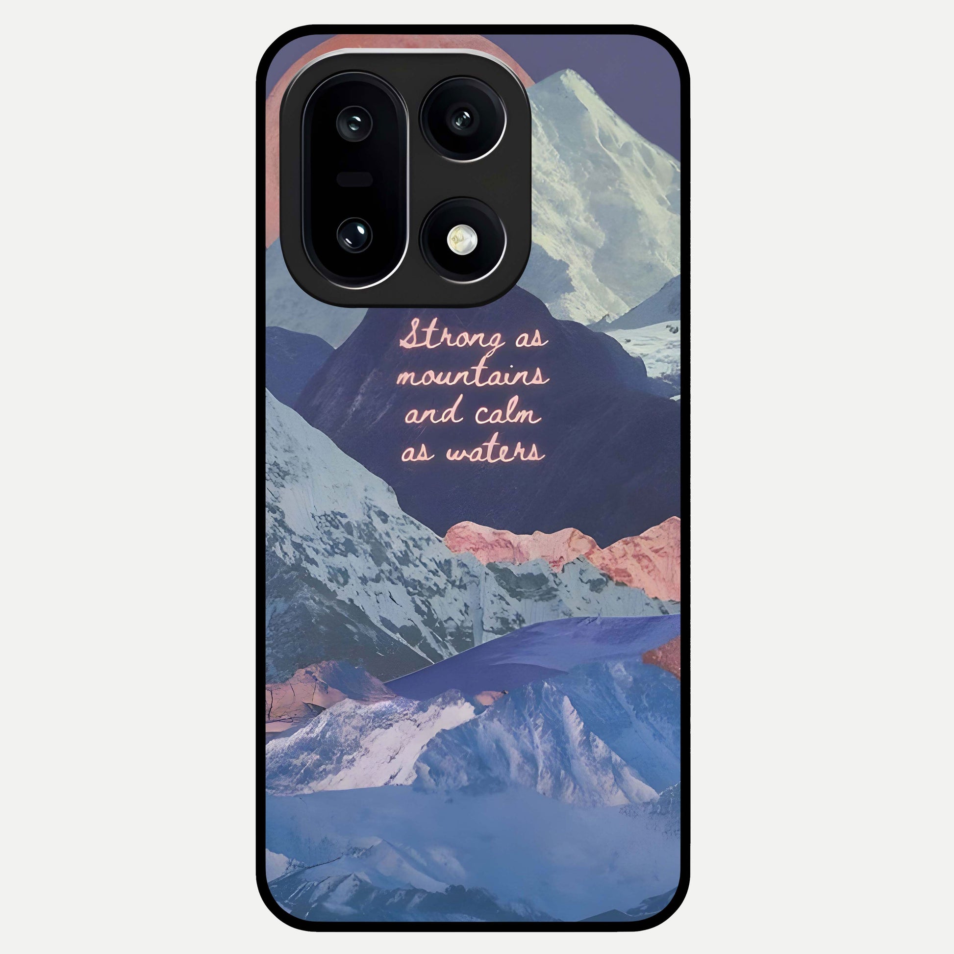  Celestial Mountain Calm Glass Case For Oneplus 15 back cover – full design glossy printed glass finish