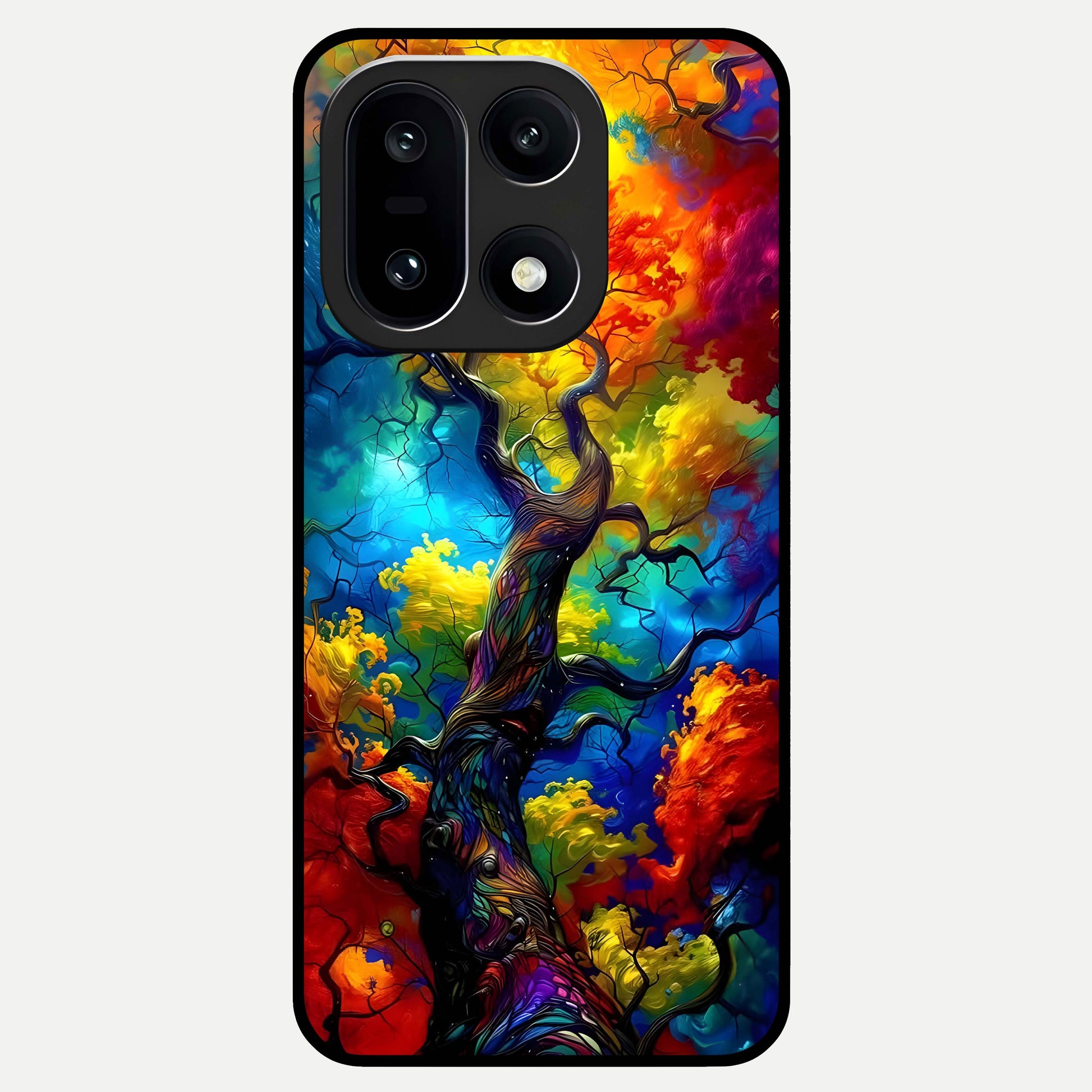  Colorful Soda Bottles Glass Case For Oneplus 15 back cover – full design glossy printed glass finish
