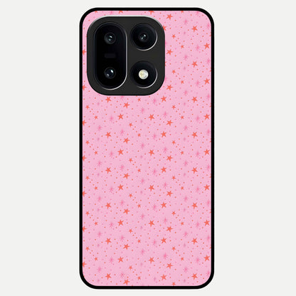  Cosmic Pink Sparkle Glass Case For Oneplus 15 back cover – full design glossy printed glass finish