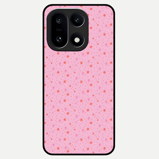  Cosmic Pink Sparkle Glass Case For Oneplus 15 back cover – full design glossy printed glass finish